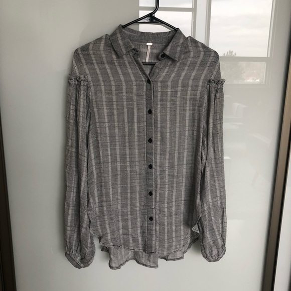 NWT Free People Black Headed To The Highlands Top - Picture 2 of 8